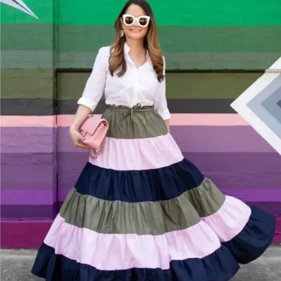 Anthropologie HUTCH Penelope Tiered Maxi Skirt ~ NWT - Picture 3 of 8